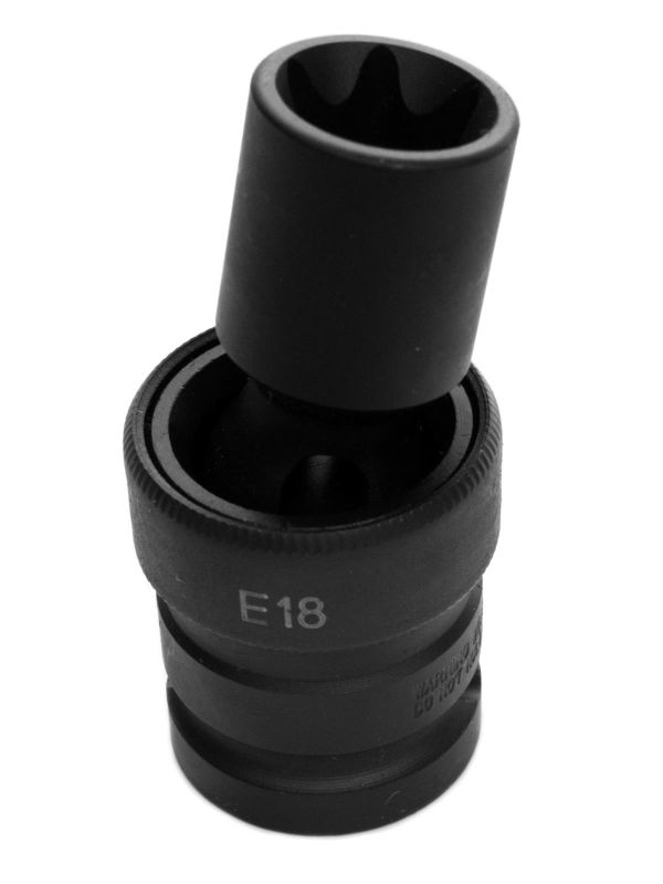 Ударна головка з карданом Action 1/2" Torx Е22