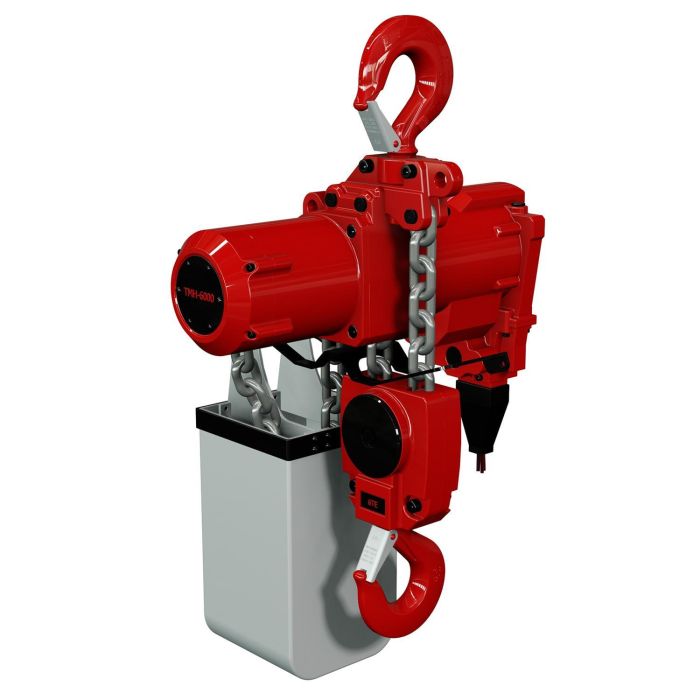 Безмасляна пневматична ланцюгова таль Red Rooster TMH-6000LFC2